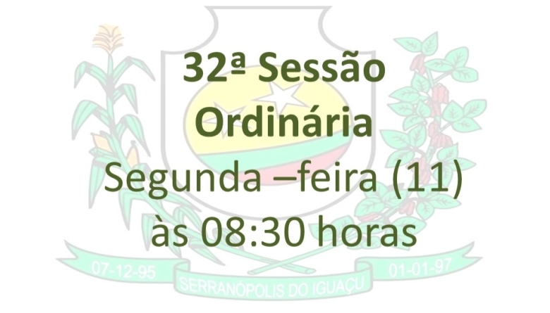 32ª Reunião Ordinária