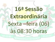 16ª Sessão Extraordinária